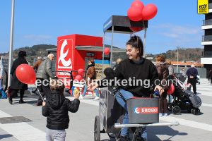 Eco Street Marketing Foodbike Apertura tienda Eroski original
