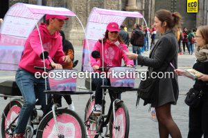 Eco Street Marketing Bicicleta campaña activación streetmarketing