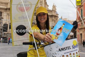 Eco Street Marketing Bicicleta reparto de flyers publicidad