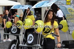 Eco Street Marketing Bicicletas publicidad no convencional en Barcelona