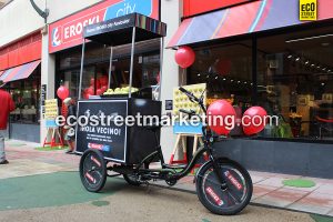 Eco Street Marketing Foodbike sampling producto novedad