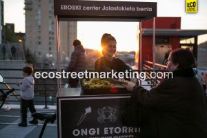 Eco Street Marketing Foodbike apertura supermercado publicidad
