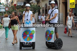 Eco Street Marketing Campaña Segway original Madrid