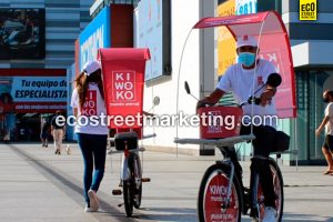 Bicicletas con publicidad street marketing efectivo y original