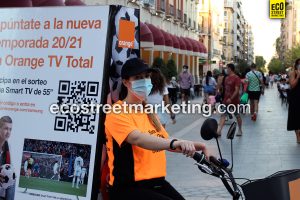 Street marketing en Madrid publicidad bicimupi